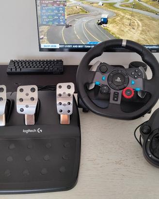 Volante Logitech G29 + cambio Driving Force