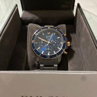 Orologio Bulova quadrante blu e oro