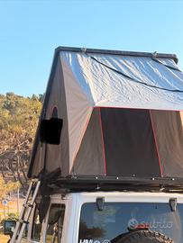 Tenda da tetto e rack per jeep wrangler