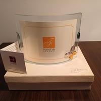 Portafoto in cristallo e argento 