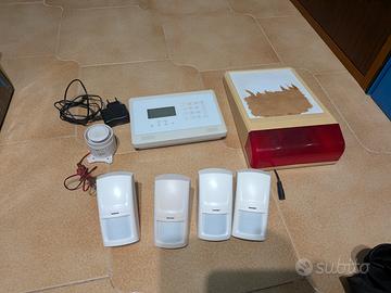 Kit Allarme GMS Centralina Sensori PIR Sirena