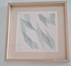 Acquaforte originale di Piero Dorazio del 1989