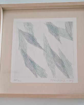 Acquaforte originale di Piero Dorazio del 1989
