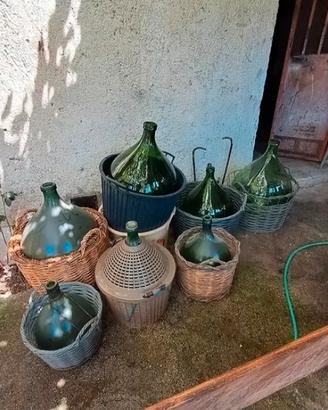 Damigiane in vetro per vino – stock o singole
