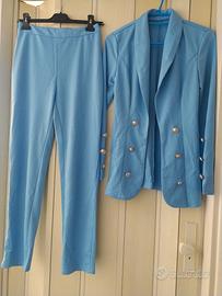 Completo Tailleur azzurro