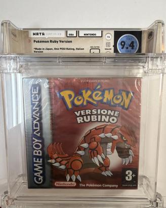 Pokemon Rubino Game Boy Advance WATA 9.4 sigillato