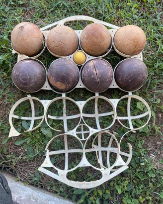Bocce in legno vintage
