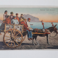cartolina carretto carro siciliano sicilia palermo