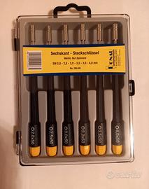 Serie di 6 cacciavite con punta esagonale femmina