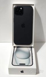 Apple iPhone 15 nero, 128GB in garanzia cone nuovo