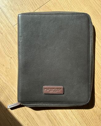 Porta iPad in pelle marrone Spalding & Bros