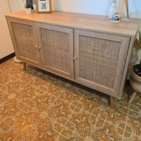 Buffet credenza cannage 120x39x70cm naturale