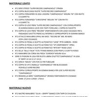 Accessori vari "vintage" ciclismo per bici da cors