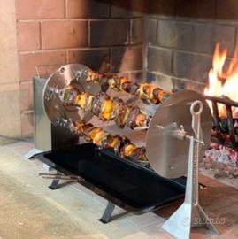 Girarrosto Satellitare Planetario 5 Spiedi + forc.