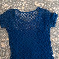 Abito blu elettrico taglia S