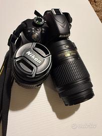 Reflex Nikon D3200 + obiettivo 55-300