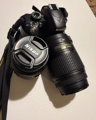 Reflex Nikon D3200 + obiettivo 55-300