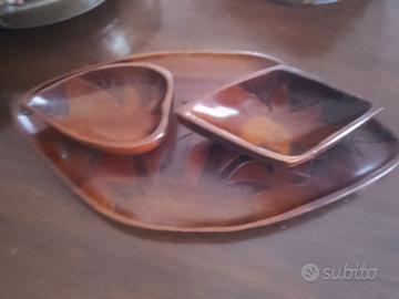 Antico Vassoio Legno Made Italy