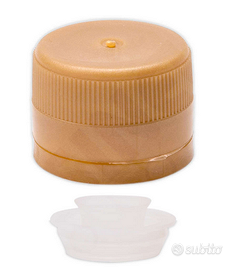 Tappo a vite in plastica con salvagoccia (100pz)