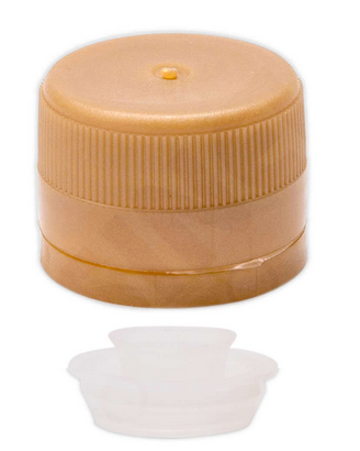 Tappo a vite in plastica con salvagoccia (100pz)