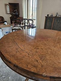 Tavolo Antico in Radica di Noce