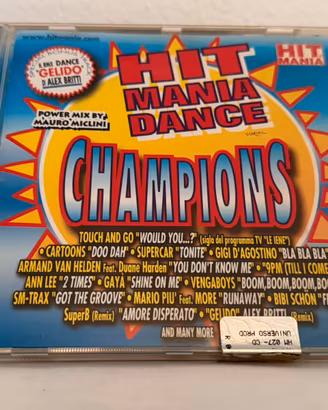 CD Hit Mania Dance Champions 1999 Originale