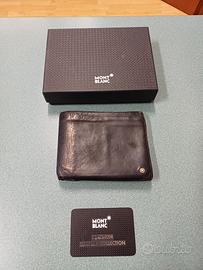 portafoglio Montblanc in pelle nera della “Platinu