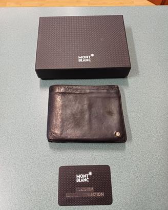 portafoglio Montblanc in pelle nera della “Platinu