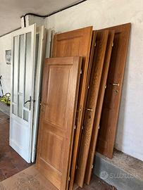 7 porte in legno massello