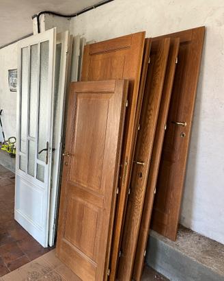 7 porte in legno massello