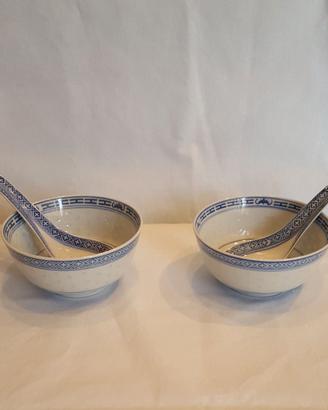 Set ciotole di riso vintage