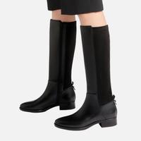 Stivali pelle nera geox