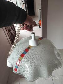 lampadario in vetro da cucina