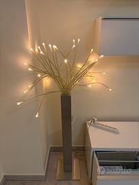 Lampada da terra, soggiorno, acciaio