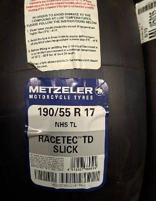 Metzeler RACETEC TD slick post. 190