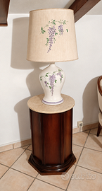 GRANDE ABAT-JOUR VINTAGE IN CERAMICA – GLICINE