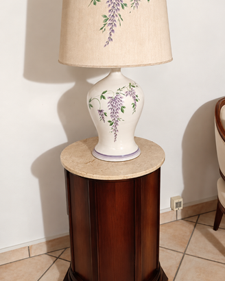 GRANDE ABAT-JOUR VINTAGE IN CERAMICA – GLICINE
