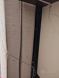 2rete letto singolo piu 2materassi