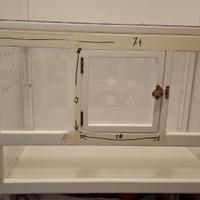 gabbia criceti plexiglass legno con accessori