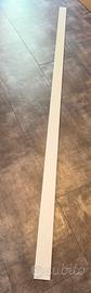 Battiscopa in legno bianco 240 cm (7 listelli)