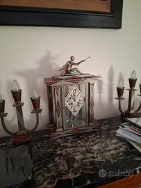 Orologio e candelabri deco'