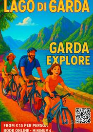 manifesti cicloturismo/escursionismo lago di Garda