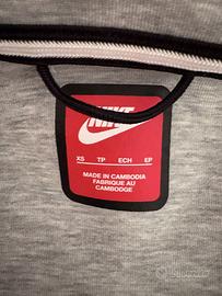 Felpa Nike Tech Fleece Windrunner grigia