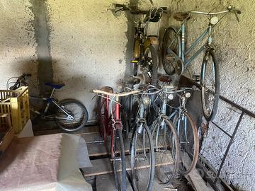 Lotto di 5 biciclette vintage