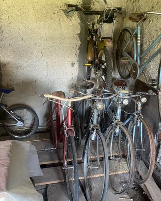 Lotto di 5 biciclette vintage