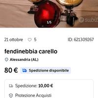 Fendinebbia Carello