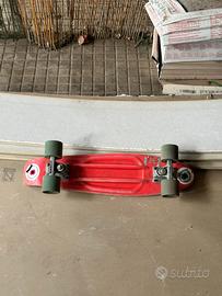 Penny board / skateboard cruiser rosso com