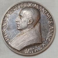 medaglia annuale d'argento di papa pio xii