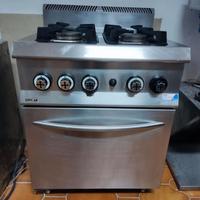 Cucina 4 fuochi professionale OFF CAR