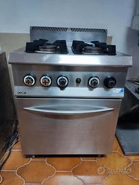 Cucina 4 fuochi professionale OFF CAR